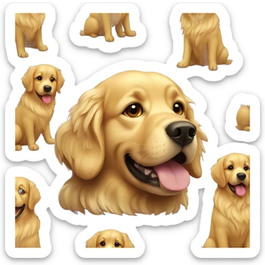 god golden retriever  sticker