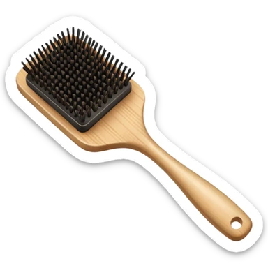paddle brush for hair sticker