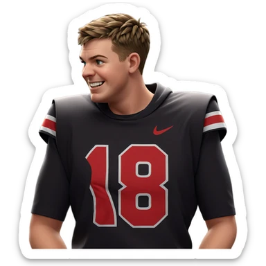 happy boys in casual attire sticker