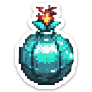 classic round bomb power up item sticker