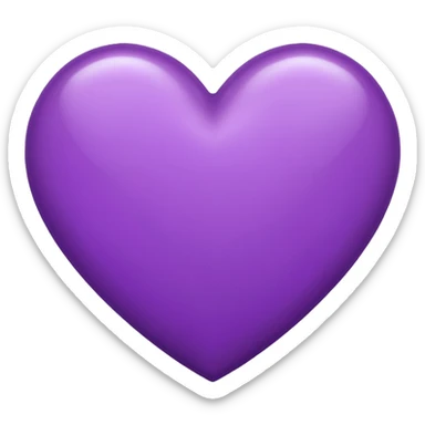 Coração roxo sticker