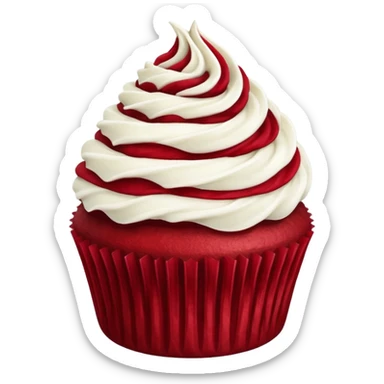 Red velvet cupcake  sticker