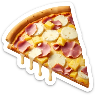 hawaii pizza sticker