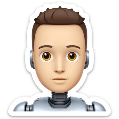  Robot Lookalike of Josh King Madrid   sticker