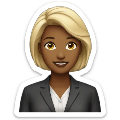 a female ceo of color sticker