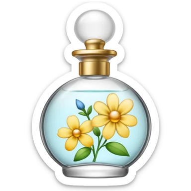 perfume bottle spraying sticker
