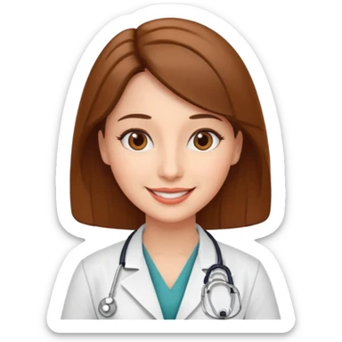 doctor woamn,brow eyes, cardiologist, classic sticker