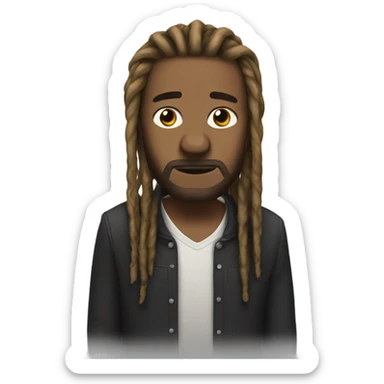 A Nonchalant Dreadhead sticker