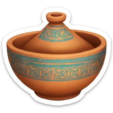 One Morrocan clay tajine sticker