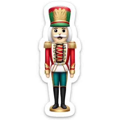 christmas nutcracker full body sticker
