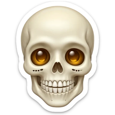 spooky skeleton sticker