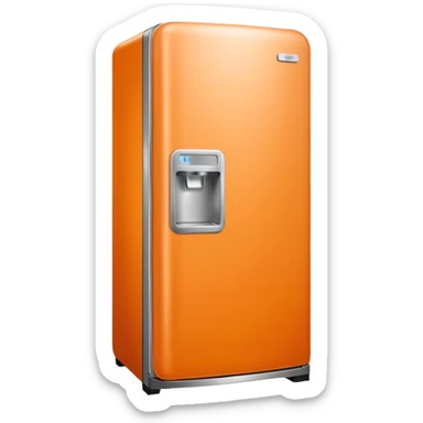Hi refrigerator ! 
light orange color  sticker