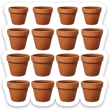 flower pots sticker