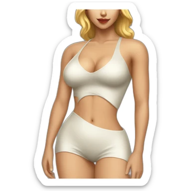 Sexy woman body sticker