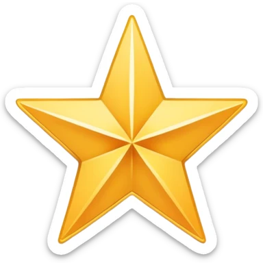 i want the star symbol but the star has to have 5 ends but the bottom left one has to be stretched out like in this image sticker