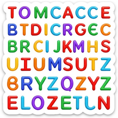 Turkish Alphabet sticker