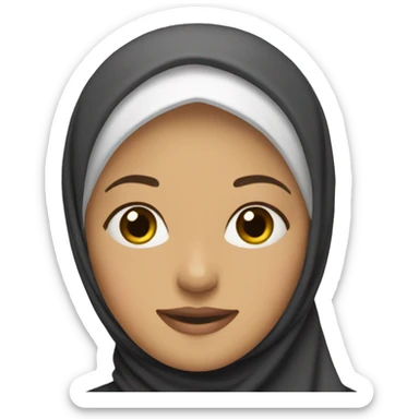 women wih hijab sticker