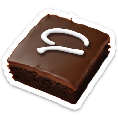 Browns logo on a brownie sticker