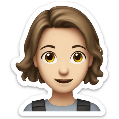 Alice oseman author brown hair heartstopper sticker