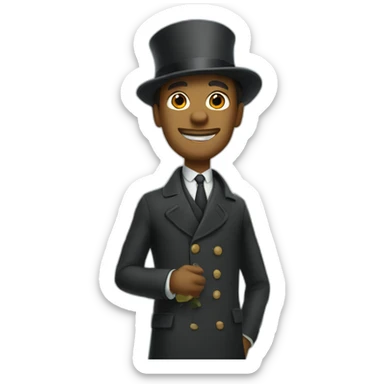 gentlemen in Paris  sticker