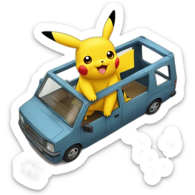 Pikachu t’es arrivé ? sticker