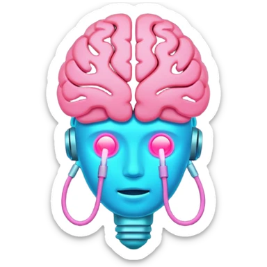 an idea and a task going into a second brain sticker