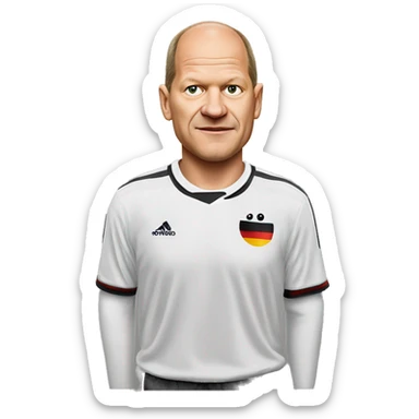Olaf Scholz German Trikot sticker