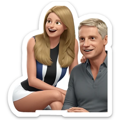 happy moments with friends sticker