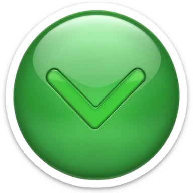 Green tick symbol sticker