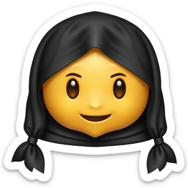 lazo negro de luto sticker