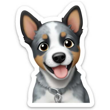 Blue heeler puppy sticker