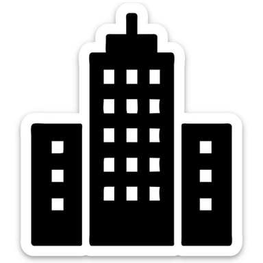 городская архитектура здания высотки sticker