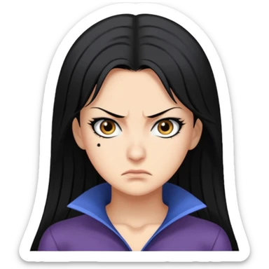 angry Nico Robin sticker