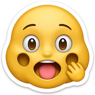 Emojis énervé qui tire la langue  sticker