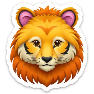 jungle animal sticker