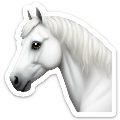 White Horse Wit black dots sticker