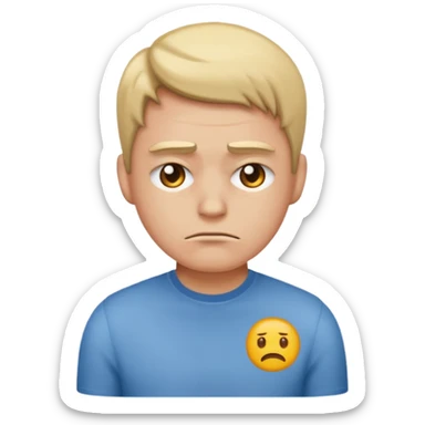 person with bad posture emoji sticker