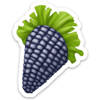 a blue corn taco sticker