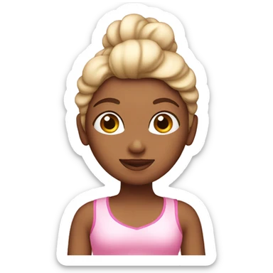 pink pilates princess sticker