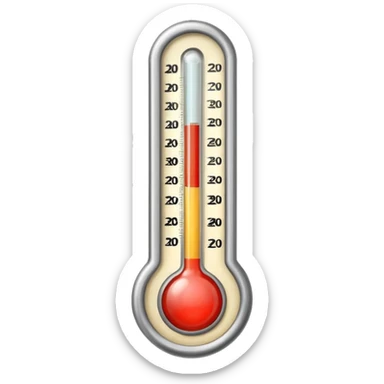 vintage thermometer sticker