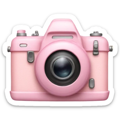 Pastel pink camera sticker