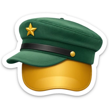 Corduroy cadet hat sticker