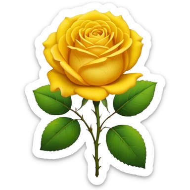 Make a yellow rose  like this 🌹 sticker