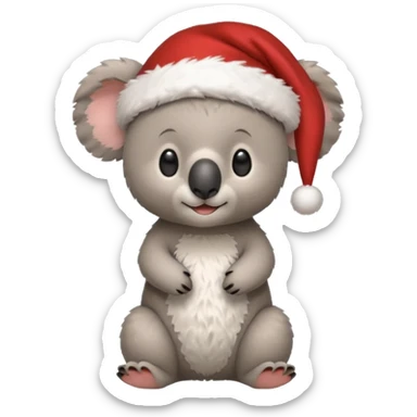 Koala with santa and tonies sticker