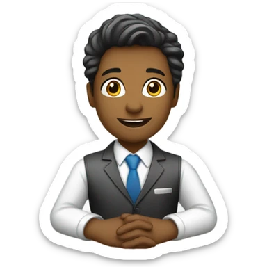 young salesperson sticker