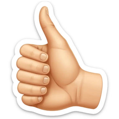 Daumen nach rechts sticker