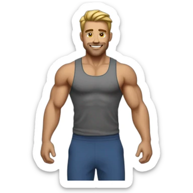 Gym guy sticker