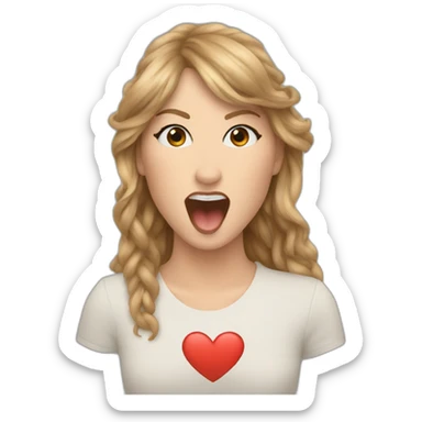 Taylor swift singing with Ed sheeran sticker