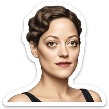 overweighted marion cotillard sticker