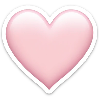 Light pink heart  sticker